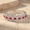925 Sterling Silver CZ Wedding Kada For Women