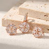925 Sterling Silver Chakra Petal Party Pendant Set