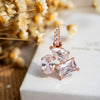 925 Silver Crystal Party Wear Pendant Set for Women