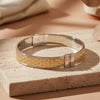 925 Silver Gold Enamel Formal Wear Kada for Men