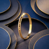 925 Silver Classic Gold Plated Kada for Men