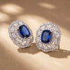 925 Silver Blue Party Wear Pendant Set for Women