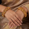 925 Silver Temple Goddess Bangles for Bride