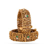 925 Silver Antique Temple Bridal Bangles for Women