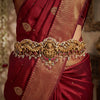 925 Silver Laxmi Temple Traditional Oddiyanam for Women