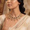 925 Silver Gold Plated Party Wear Choker Necklace
