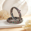 925 Silver Oxidised Peacock Bangles For Women