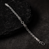 925 Oxidised Silver Men`s Bracelet for Party Wear