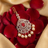 925 Silver CZ Silver Maang Tikka for Reception