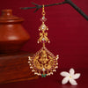 925 Silver Gold Plated Temple Maang Tikka For Wedding