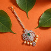925 Silver CZ Silver Maang Tikka for Engagement
