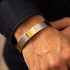 925 Silver Geometric Pattern Party Wear Kada for Men