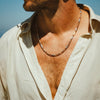 925 Silver Two-Tone Italian Link Chain for Men