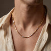 925 Silver Gold Plated Party Wear Men's Chain